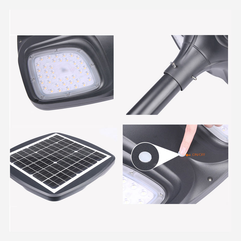 IP65 Su Geçirmez Yonca LED Solar Sokak Lambası Güç Sensörü Bahçe Lambası 3500K DC 6V