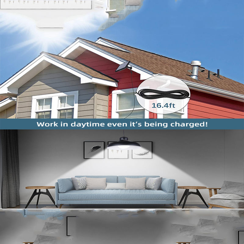 Çalışma LED Döken Güneş Işık Kitleri 6500K Kamp Yard Solar Bahçe Lambası için