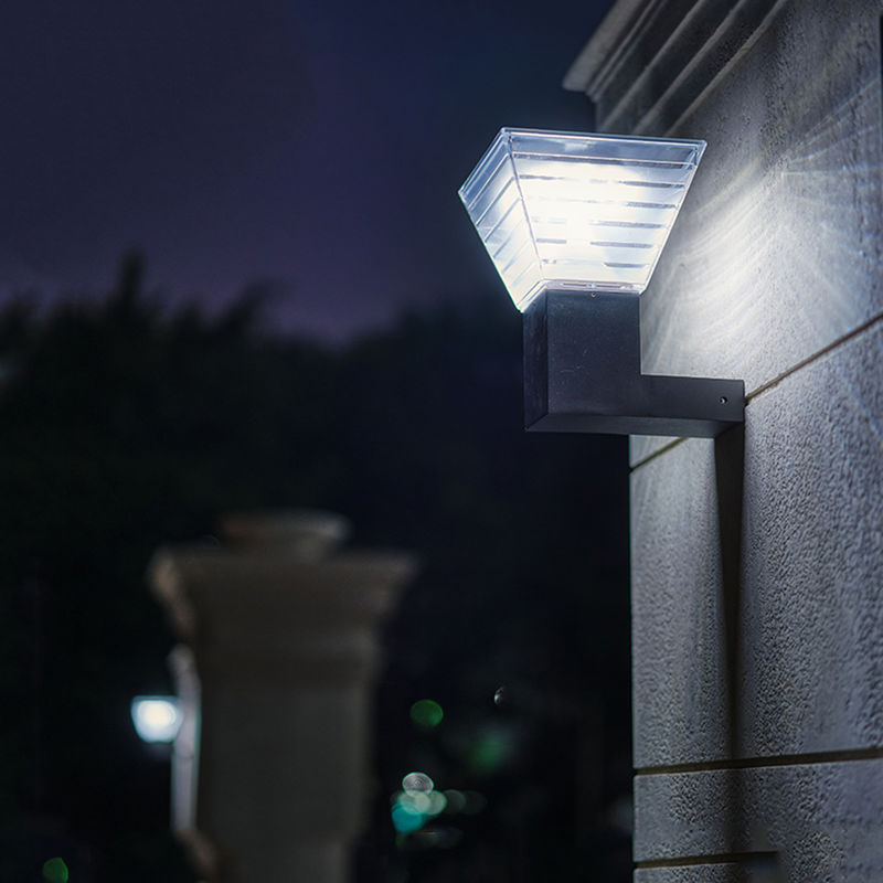 90 lm/w LED Solar Duvar Lambası Dış Mekan 3.2V Modern Dış Mekan Lambası ABS Bahçe Manzarası