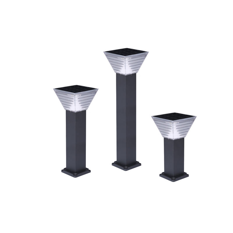 Minimalist 7W LED Solar Bahçe Işığı Peyzaj Dekorasyonu Bollard LED Çim Aydınlatma