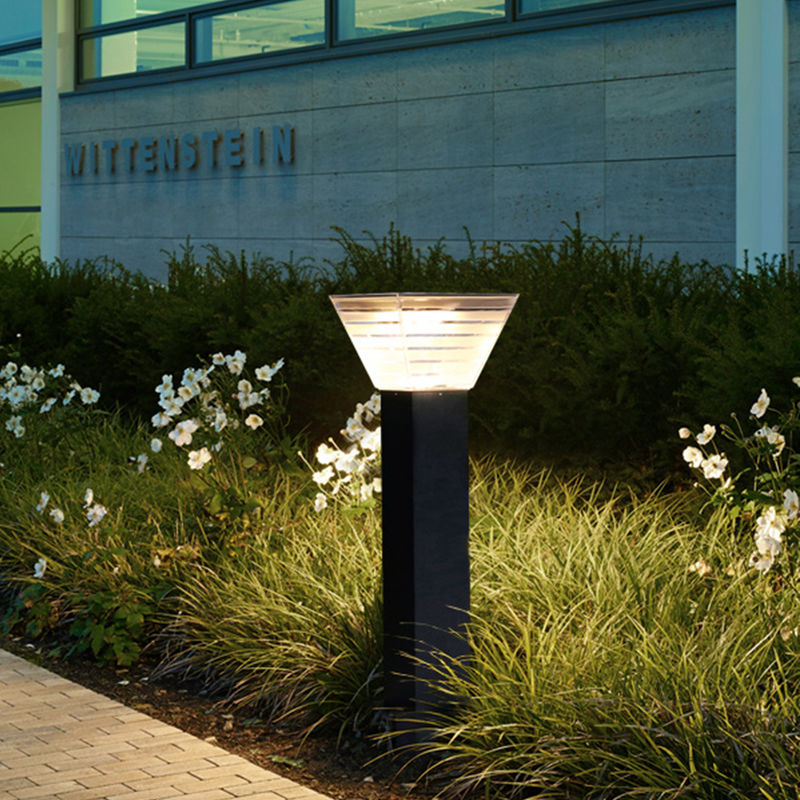 Minimalist 7W LED Solar Bahçe Işığı Peyzaj Dekorasyonu Bollard LED Çim Aydınlatma