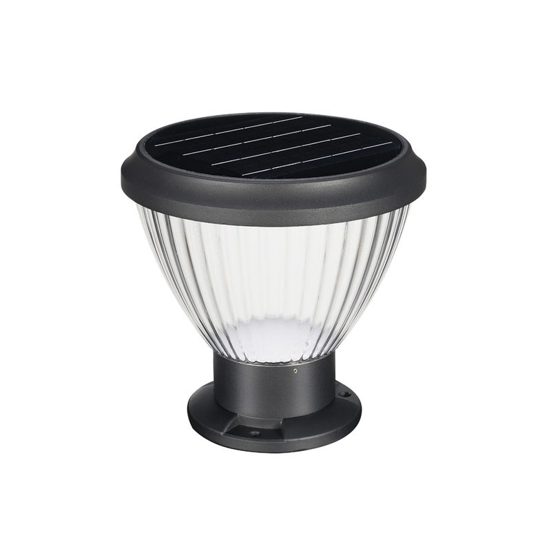 Bahçe LED Solar Açık Su Geçirmez Dekorasyon Hepsi Bir Arada Lamba Sütun Işığı