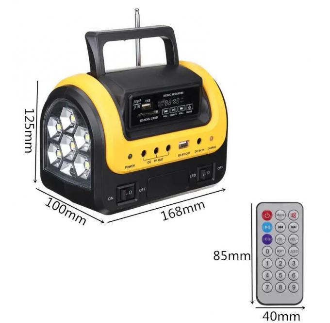 New Portable Solar Lamp with 3 LED Solar Lamp with Mobile Charge 5W 6V Solar Light