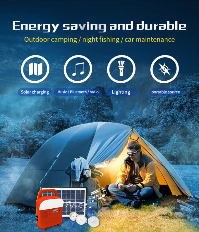 10W off Grid Solar Power System with FM Radio Phone Charging Solar Lighting System