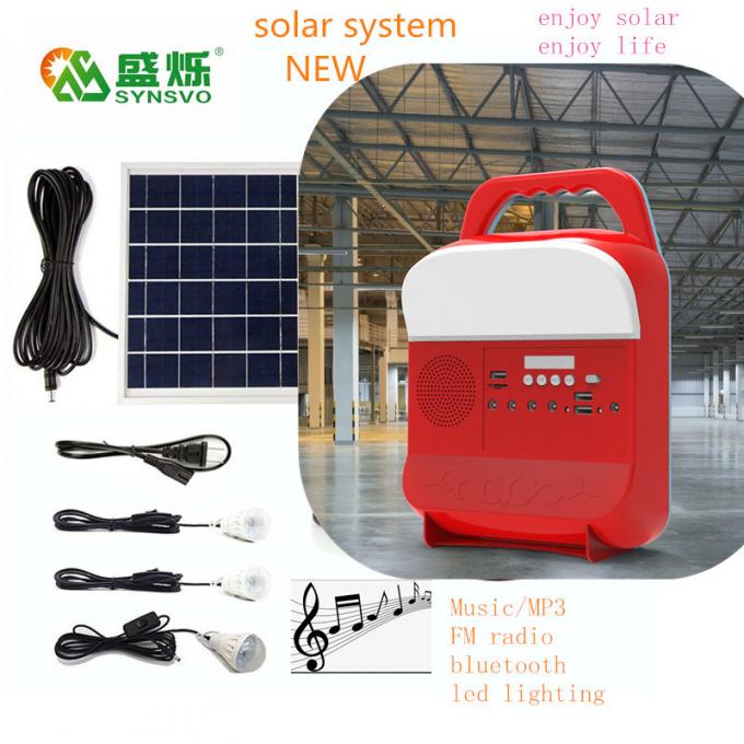 10W off Grid Solar Power System with FM Radio Phone Charging Solar Lighting System